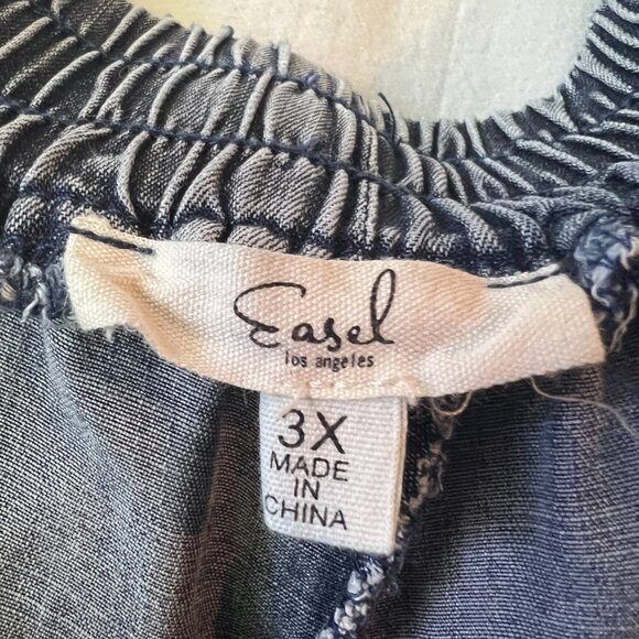 Easel Womans Wide Leg Pull-On Pants - Picture 3 of 3